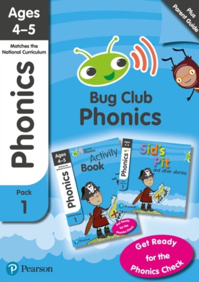 Phonics - Learn at Home Pack 1 (Bug Club), Phonics Sets 1-3 for ages 4-5 (Six stories + Parent Guide