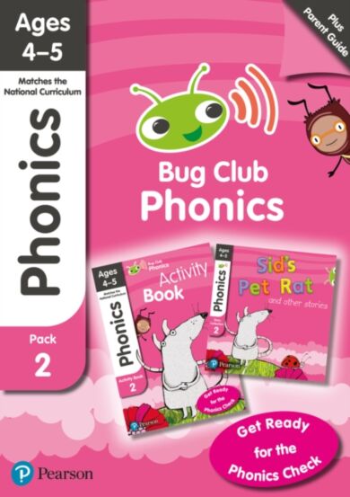 Bug Club Phonics Learn at Home Pack 2, Phonics Sets 4-6 for ages 4-5 (Six stories + Parent Guide + A