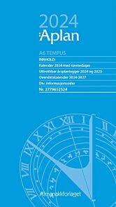 Kalender 2024 Aplan A6 Tempus dag årssett