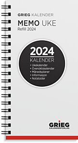 Kalender 2024 Grieg Memo refill