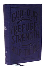 KJV, Personal Size Reference Bible, Verse Art Cover Collection, Leathersoft, Blue, Red Letter, Comfo