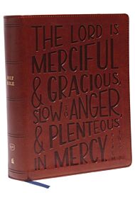 KJV, Journal Reference Edition Bible, Verse Art Cover Collection, Leathersoft, Brown, Red Letter, Co