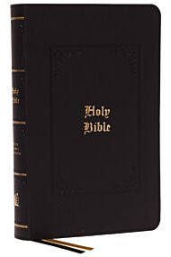 KJV, Personal Size Large Print Reference Bible, Vintage Series, Leathersoft, Black, Red Letter, Comf