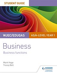 WJEC/Eduqas AS/A-level Year 1 Business Student Guide 2: Business Functions