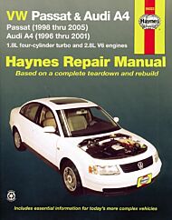 Volkswagen VW Passat (1998-2005) & Audi A4 1.8L turbo & 2.8L V6 (1996-2001) Haynes Repair Manual (US