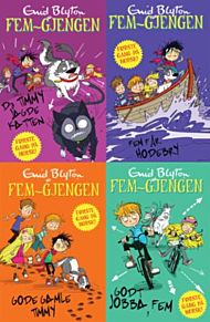 Fem-gjengen : illustrert lesepakke ; Da Timmy jagde katten ; Fem får hodebry ; Godt jobba, Fem ; God