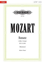 PIANO SONATA A MAJOR K331 300I URTEXT