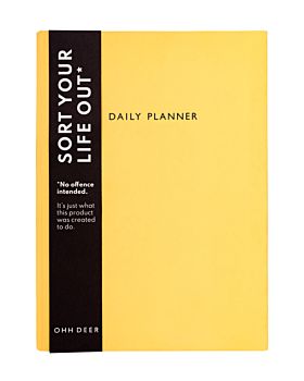 Daily Planner Neon Amber Linen udatert