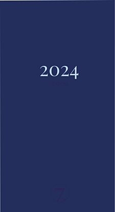 Kalender 2024 7.Sans Datum Trend, imitert skinn