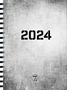 Kalender 2024 7.Sans Dagbok A5 spiralisert