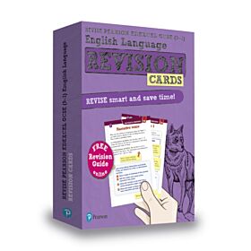 Pearson REVISE Edexcel GCSE English Language Revision Cards (with free online Revision Guide): For 2