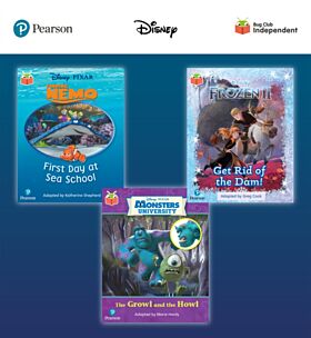 Pearson Bug Club Disney Reception Pack A, including decodable phonics readers for phases 1 to 3; Fin