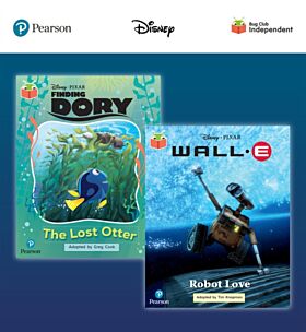 Pearson Bug Club Disney Year 2 Pack A, including Orange and Turquoise book band readers; Finding Dor