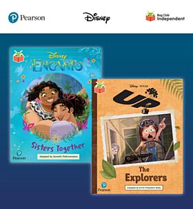 Pearson Bug Club Disney Year 2 Pack E, including Gold and Lime book band readers; Encanto: Sisters T