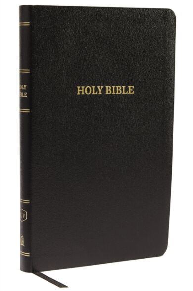 KJV Thinline Reference Bible, Black Bonded Leather, Red Letter, Comfort Print