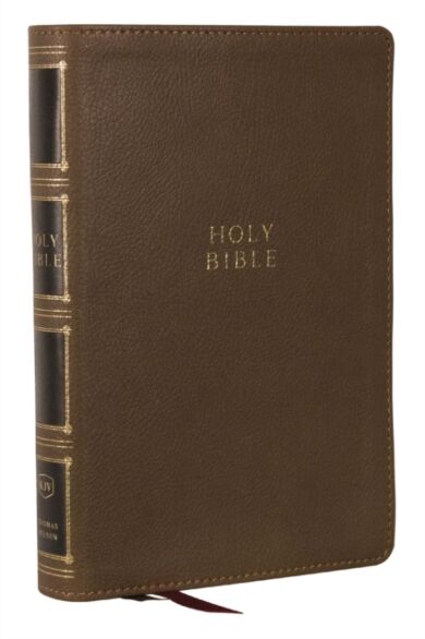 KJV Holy Bible: Compact Bible with 43,000 Center-Column Cross References, Brown Leathersoft w/ Thumb