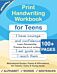 Print Handwriting Workbook for Teens