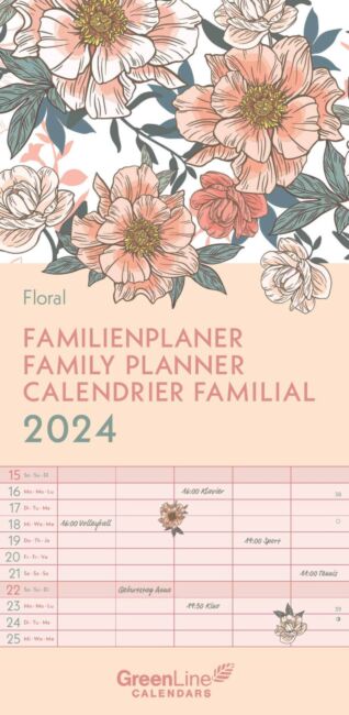 Kalender 2024 Floral 22x45cm