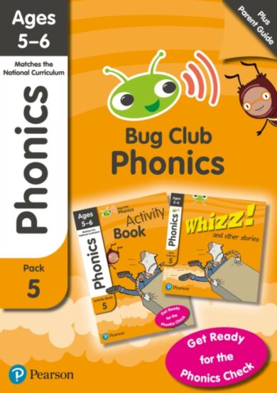 Bug Club Phonics Learn at Home Pack 5, Phonics Sets 13-26 for ages 5-6 (Six stories + Parent Guide +