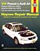 Volkswagen VW Passat (1998-2005) & Audi A4 1.8L turbo & 2.8L V6 (1996-2001) Haynes Repair Manual (US